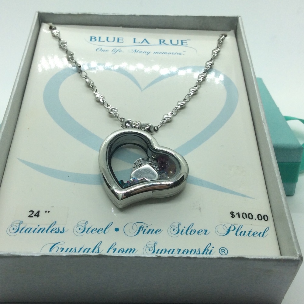 BLUE LA RUE Heart Locket - Picture 2 of 6